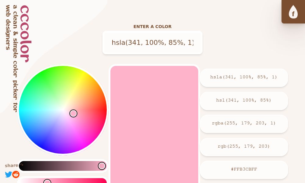 Screenshot of cccolor