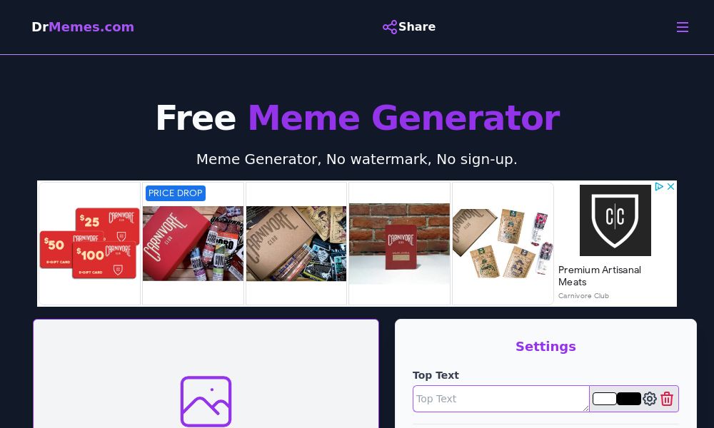 Screenshot of DrMemes.com