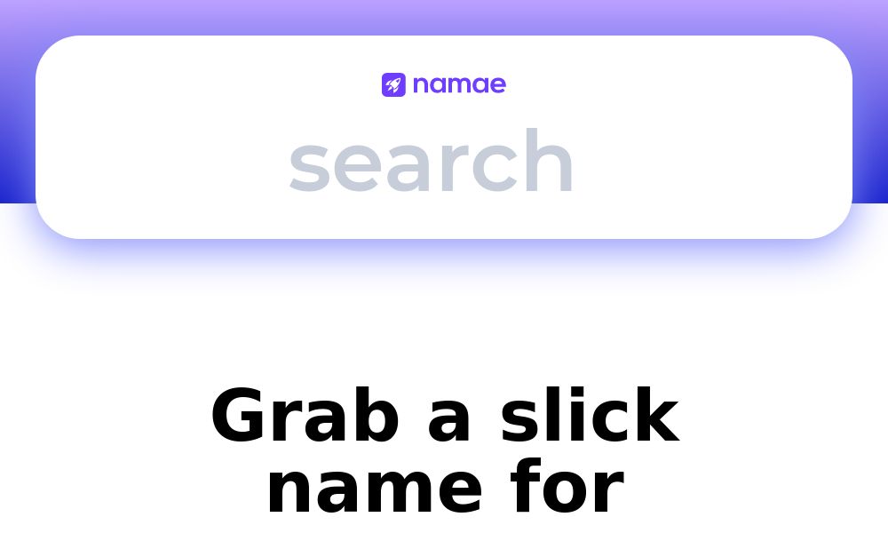 Screenshot of namae